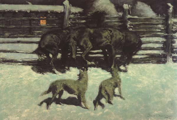 Frederic Remington The Call for Help (mk43) China oil painting art